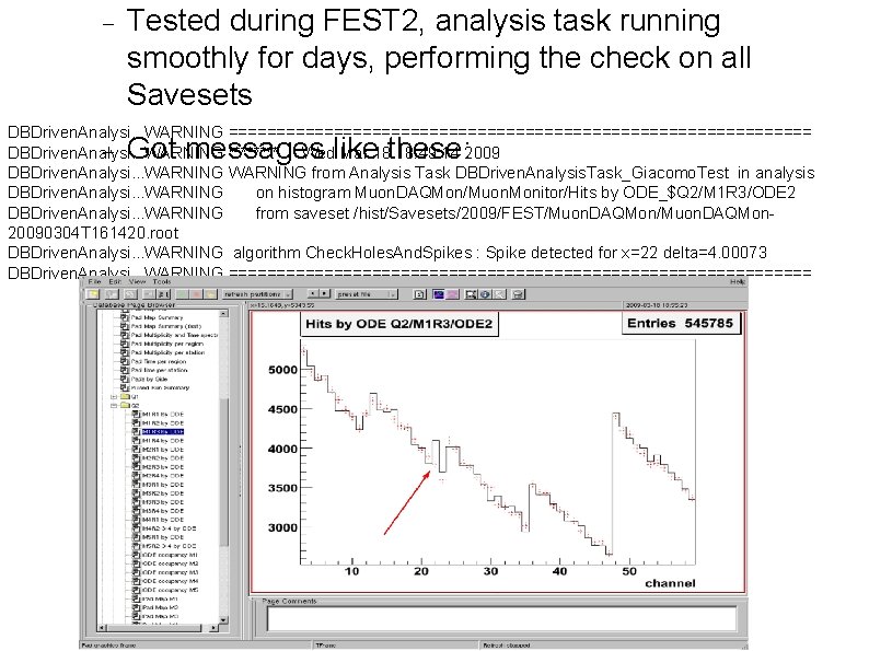 Dbdriven Automatic Analysis on Online Histograms OMAlib v 2