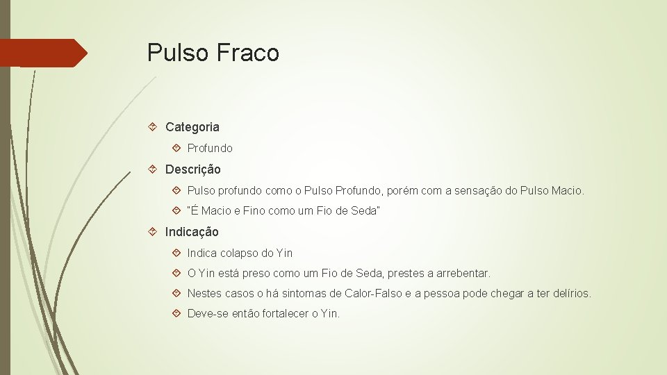 Pulsologia na Medicina Chinesa Aula 02 Professor Vincius