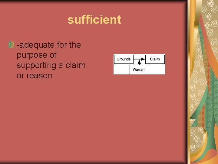 6 th grade Unit Three vocabulary argument facts