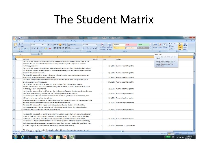 The Student Matrix 