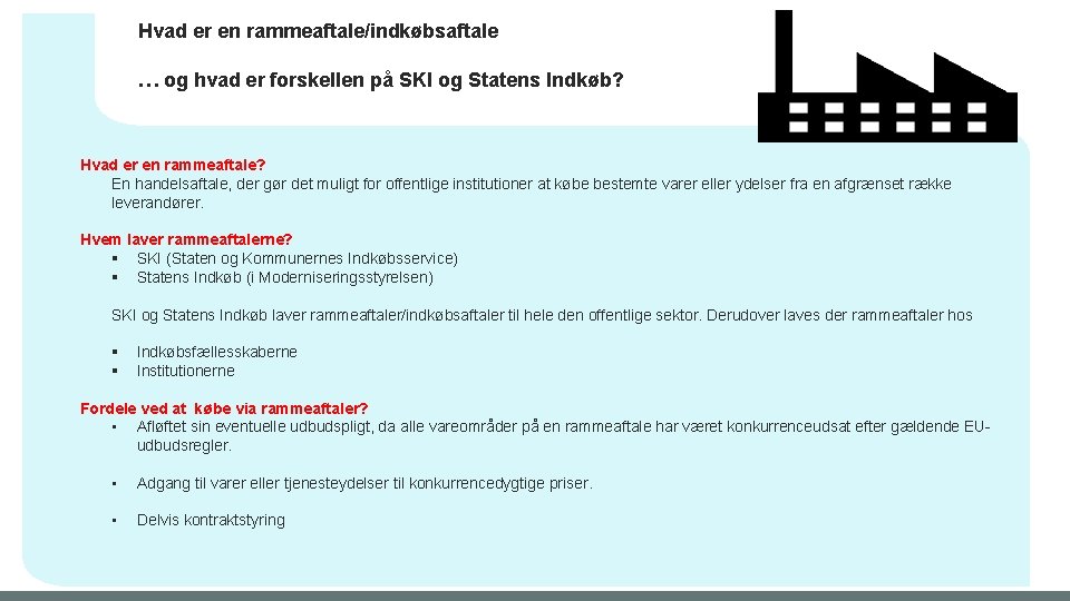 Hvad er en rammeaftale/indkøbsaftale … og hvad er forskellen på SKI og Statens Indkøb?