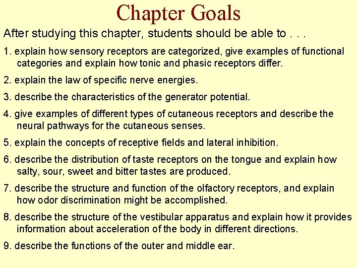 Chapter Goals After studying this chapter, students should be able to. . . 1.