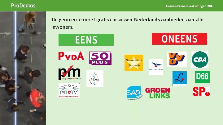 Gemeenteraadsverkiezingen 2018 Beeld op de positie van dit grijze kader Breedte 5 cm Hoogte