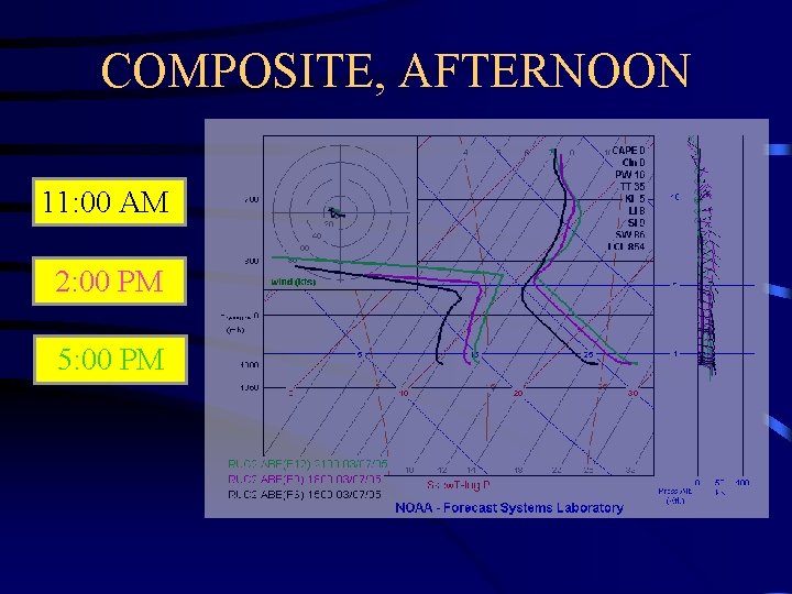 COMPOSITE, AFTERNOON 11: 00 AM 2: 00 PM 5: 00 PM 