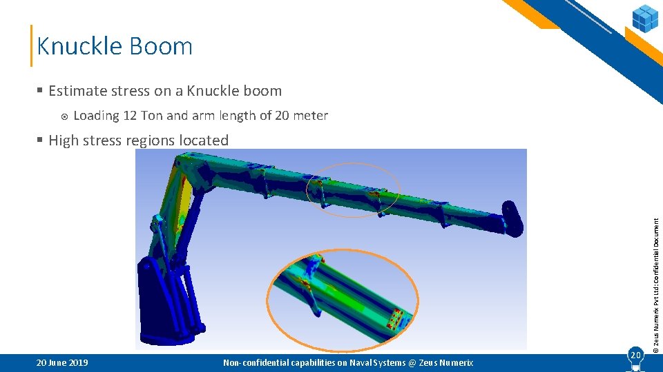 Knuckle Boom § Estimate stress on a Knuckle boom Loading 12 Ton and arm