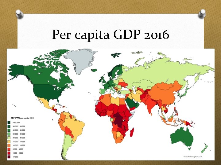 Per capita GDP 2016 