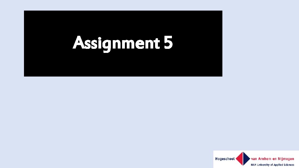 Assignment 5 
