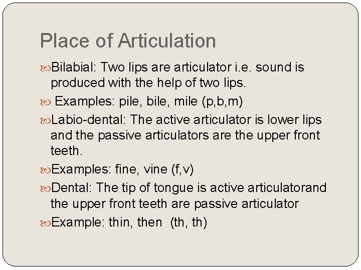 Paper Nine English Phonetics and Linguistics Classification of