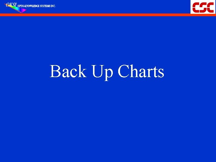 Back Up Charts 