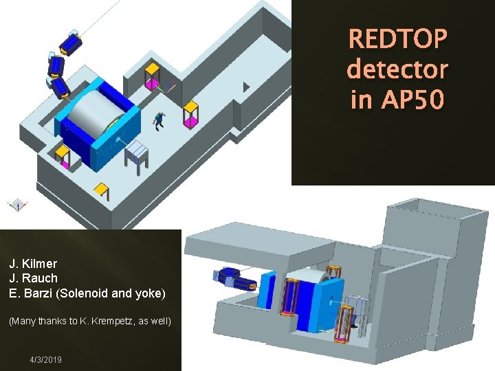 REDTOP detector in AP 50 J. Kilmer J. Rauch E. Barzi (Solenoid and yoke)