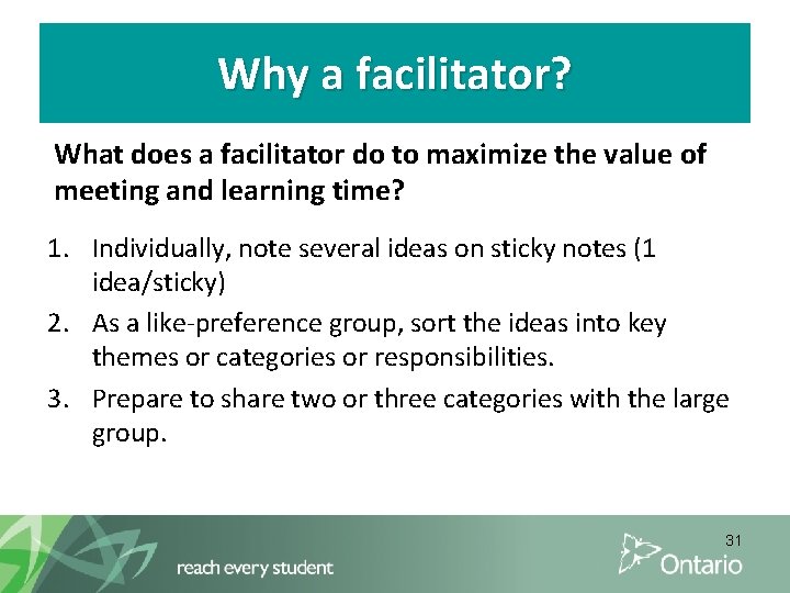 Why a facilitator? What does a facilitator do to maximize the value of meeting