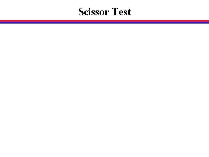 Scissor Test 