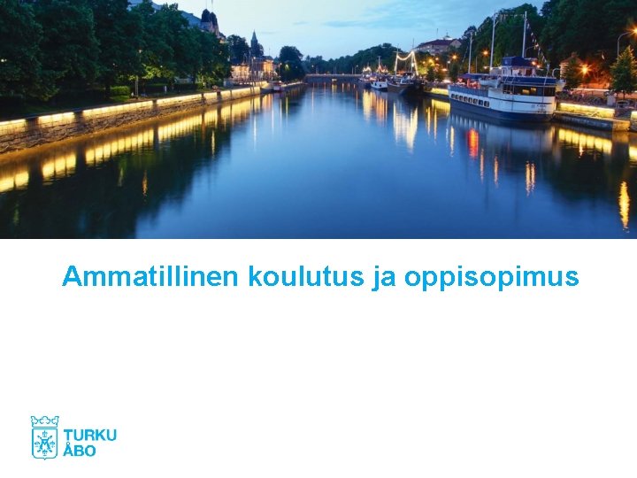 Ammatillinen koulutus ja oppisopimus 