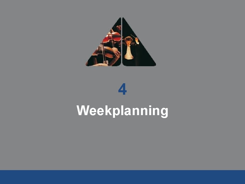 4 Weekplanning 