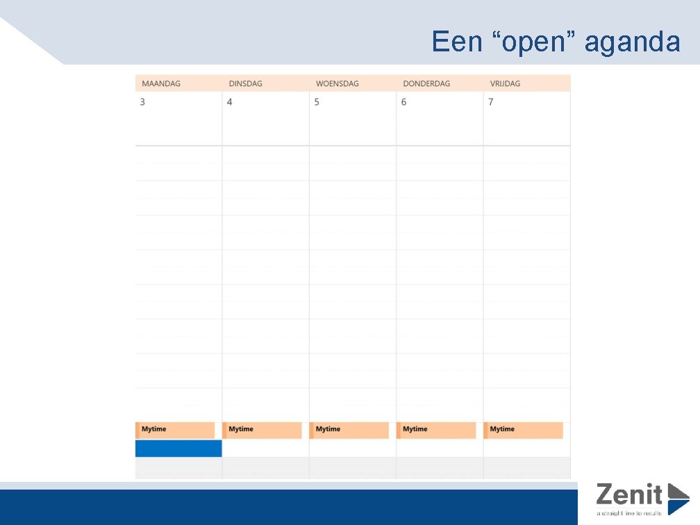 Een “open” aganda 