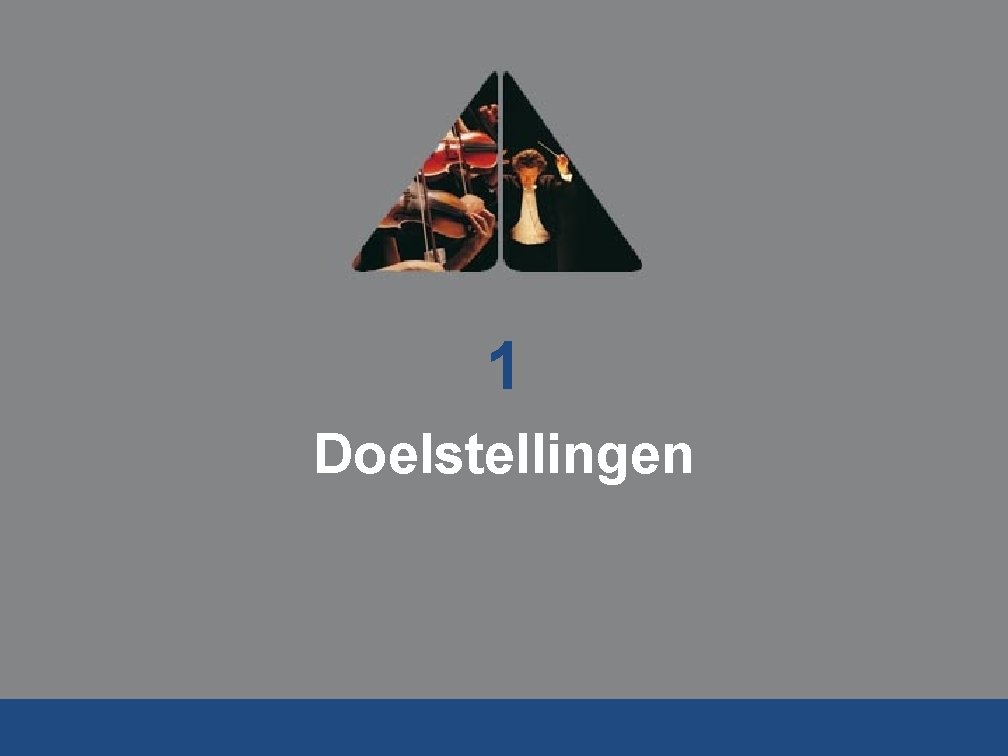 1 Doelstellingen 