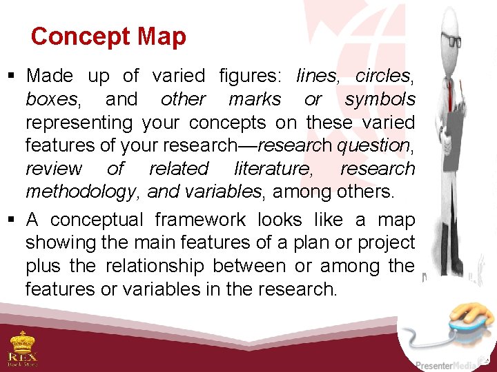 Concept Map § Made up of varied figures: lines, circles, boxes, and other marks