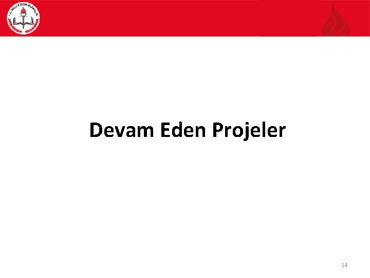 Devam Eden Projeler 14 