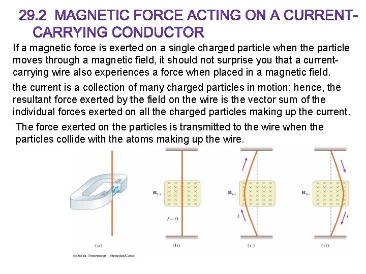 If a magnetic force is exerted on a single charged particle when the particle