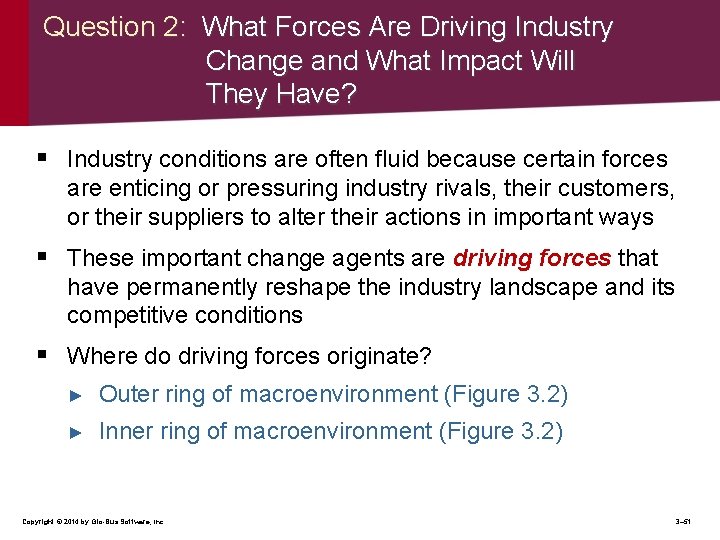 Question 2: What Forces Are Driving Industry Change and What Impact Will They Have?