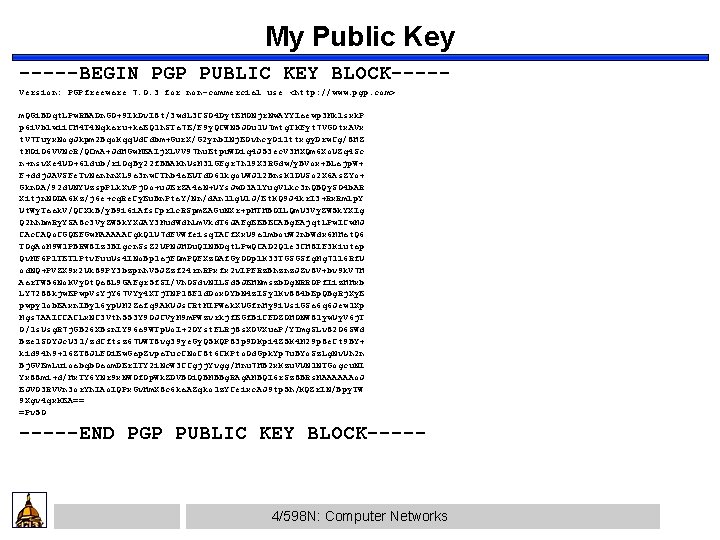 My Public Key -----BEGIN PGP PUBLIC KEY BLOCK----Version: PGPfreeware 7. 0. 3 for non-commercial