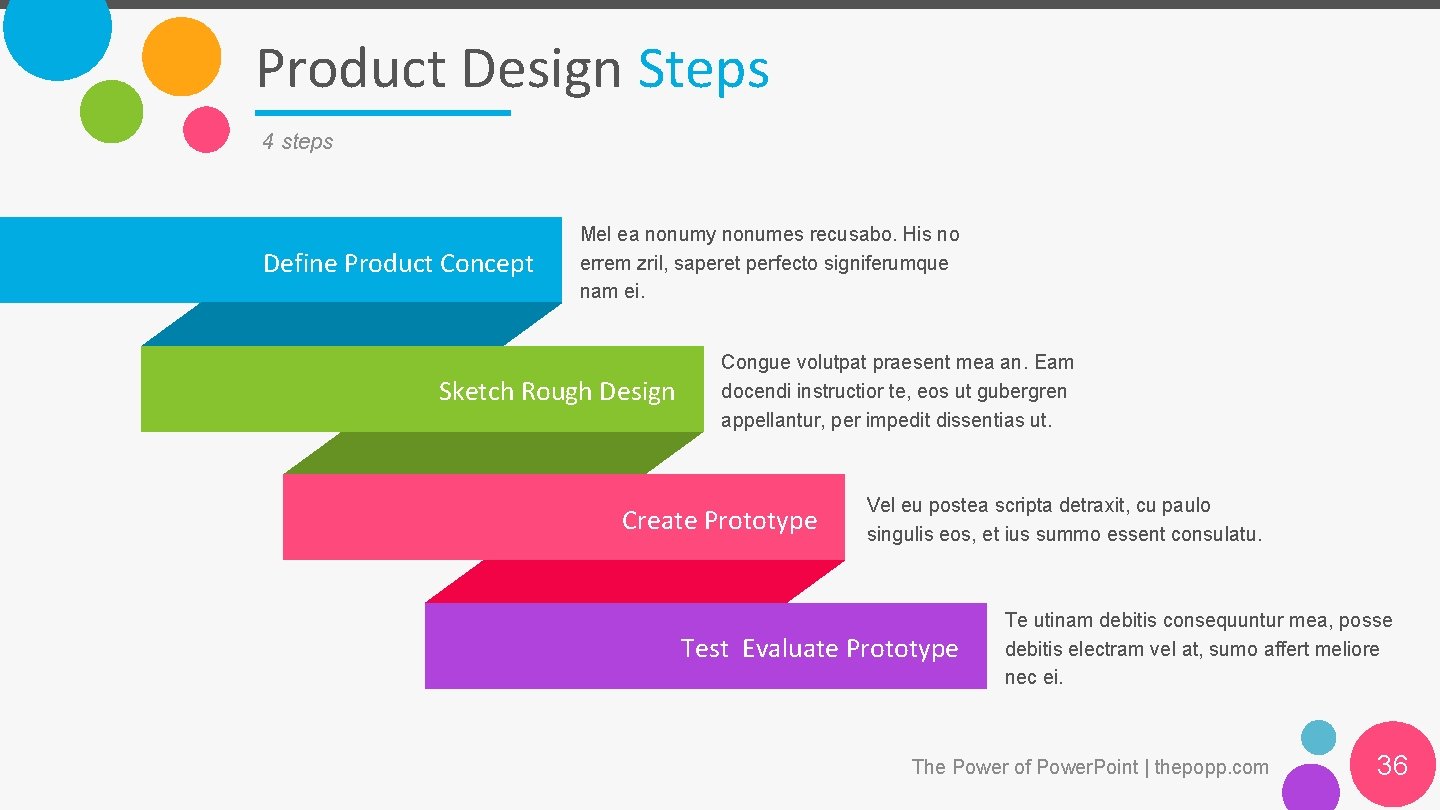 Product Design Steps 4 steps Define Product Concept Mel ea nonumy nonumes recusabo. His