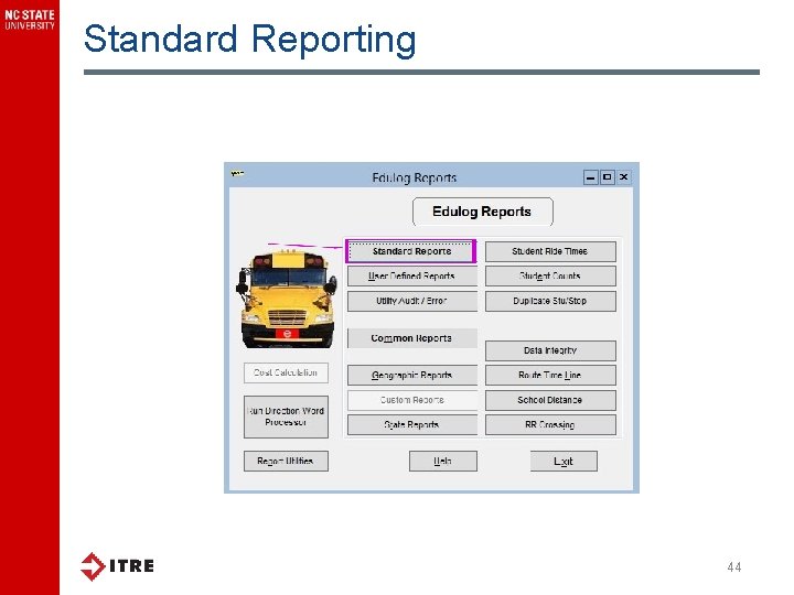 Standard Reporting 44 