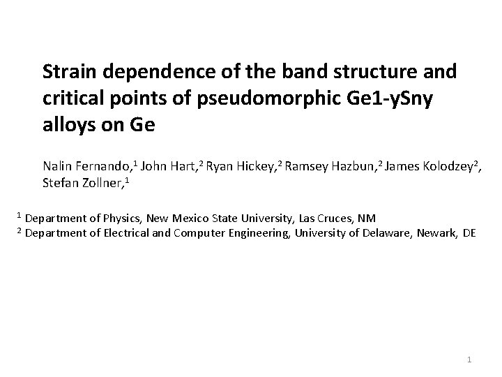 Strain dependence of the band structure and critical points of pseudomorphic Ge 1 -y.