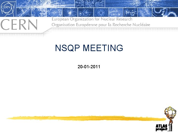 NSQP MEETING 20 -01 -2011 