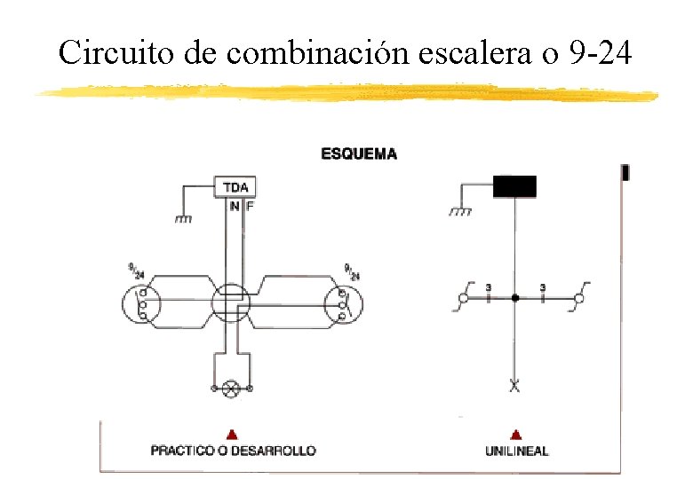 Circuito de combinación escalera o 9 -24 