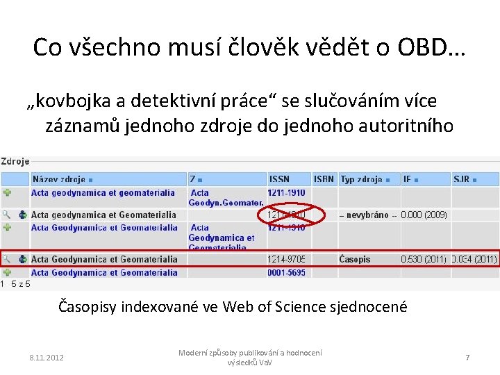 Co všechno musí člověk vědět o OBD… „kovbojka a detektivní práce“ se slučováním více