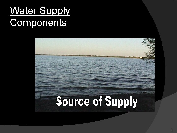 Water Supply Components 2 