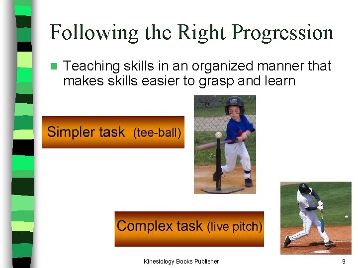 Following the Right Progression n Teaching skills in an organized manner that makes skills Following the Right Progression n Teaching skills in an organized manner that makes skills