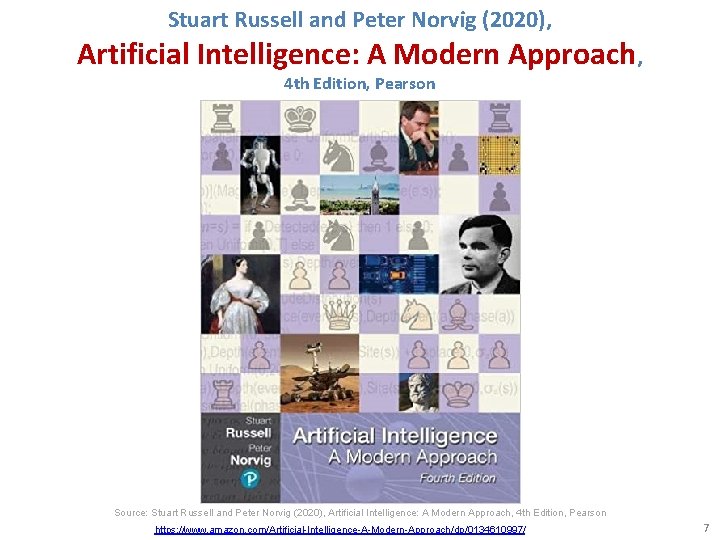 Stuart Russell and Peter Norvig (2020), Artificial Intelligence: A Modern Approach, 4 th Edition,