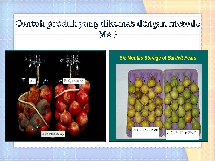 Contoh produk yang dikemas dengan metode MAP 