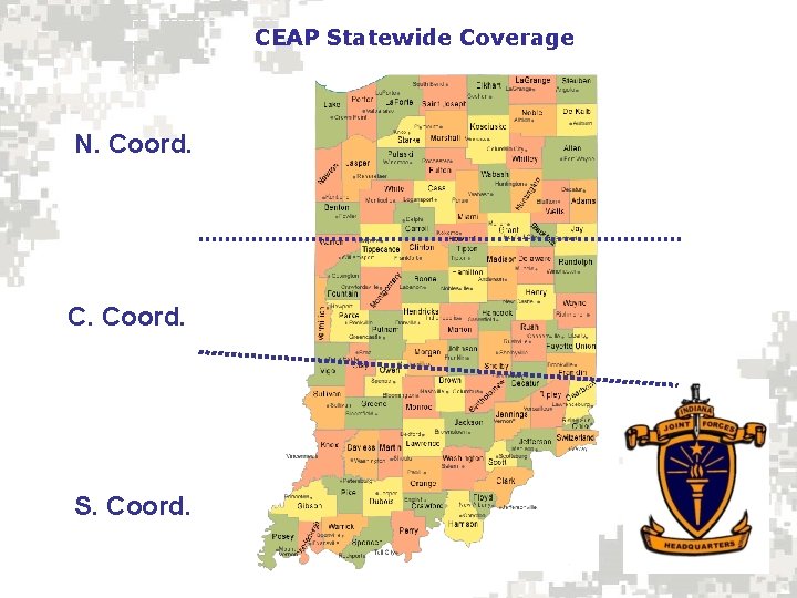 CEAP Statewide Coverage N. Coord. C. Coord. S. Coord. 