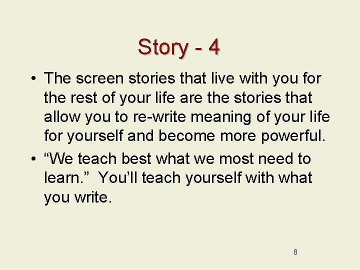 Story - 4 • The screen stories that live with you for the rest