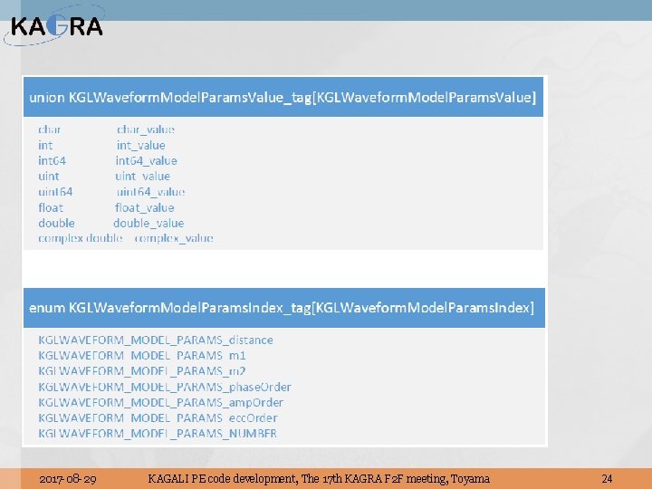 2017 -08 -29 KAGALI PE code development, The 17 th KAGRA F 2 F