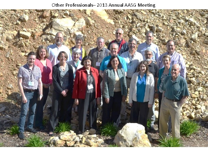 Other Professionals– 2013 Annual AASG Meeting 