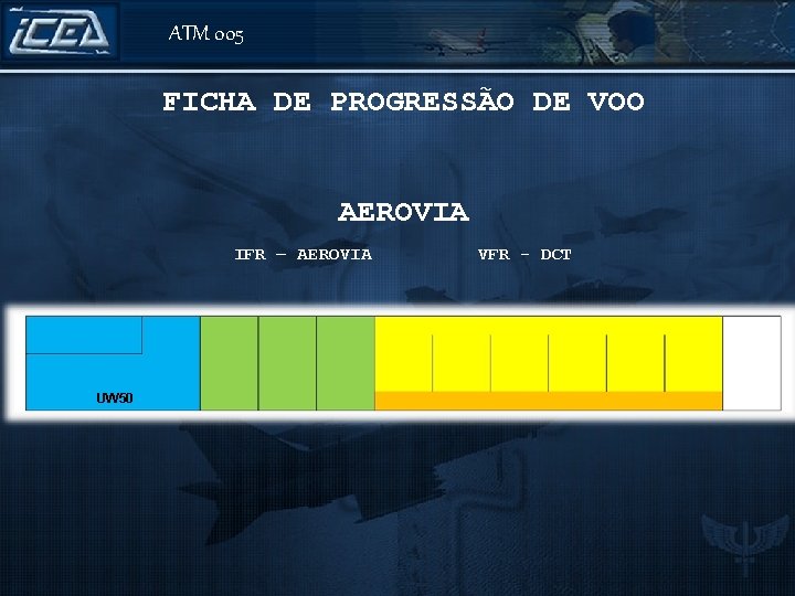 ATM 005 FICHA DE PROGRESSÃO DE VOO AEROVIA IFR – AEROVIA A 320/M ICEA