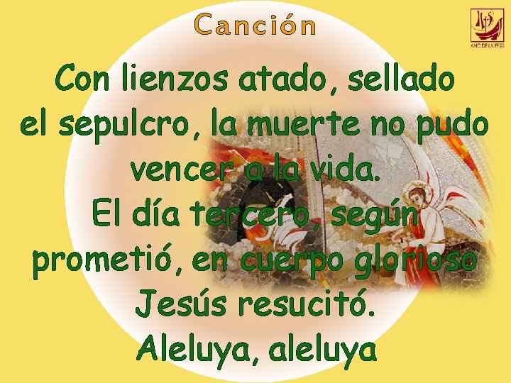 Canción Con lienzos atado, sellado el sepulcro, la muerte no pudo vencer a la Canción Con lienzos atado, sellado el sepulcro, la muerte no pudo vencer a la