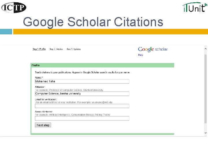 Google Scholar Citations 