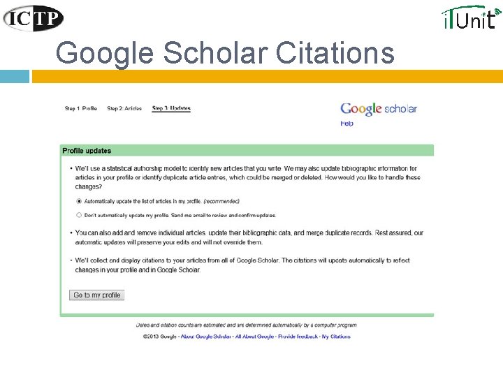 Google Scholar Citations 