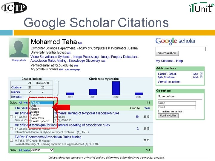 Google Scholar Citations 