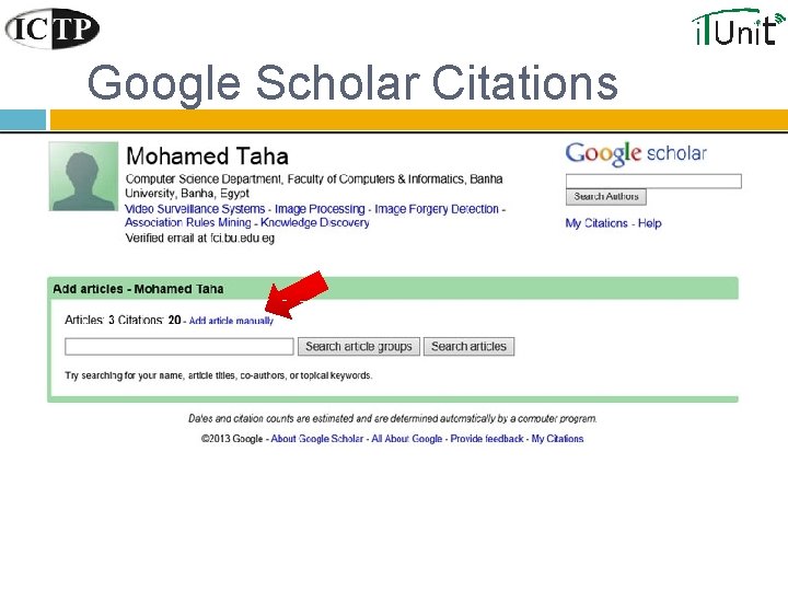 Google Scholar Citations 