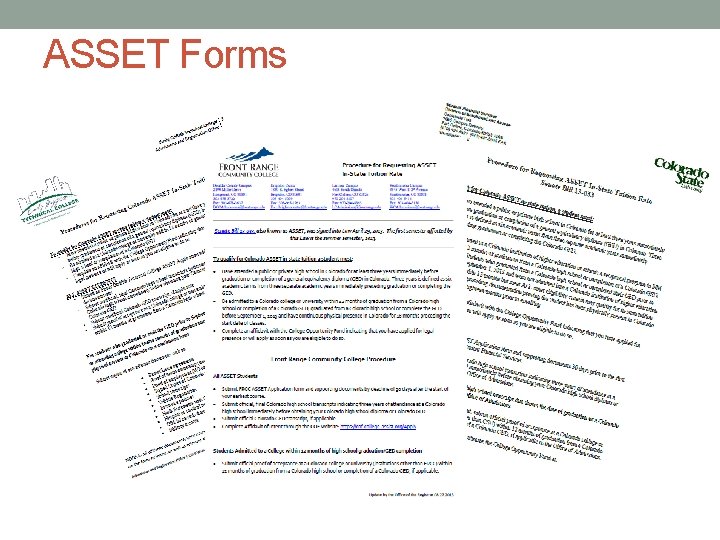 ASSET Forms 