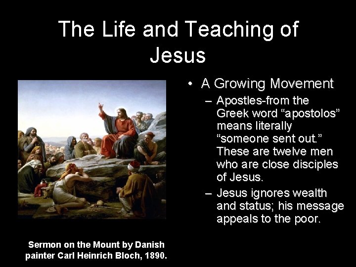 The Life and Teaching of Jesus • A Growing Movement – Apostles-from the Greek