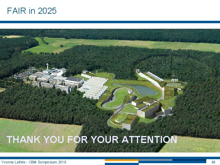 FAIR in 2025 THANK YOU FOR YOUR ATTENTION Yvonne Leifels - CBM Symposium 2018 FAIR in 2025 THANK YOU FOR YOUR ATTENTION Yvonne Leifels - CBM Symposium 2018