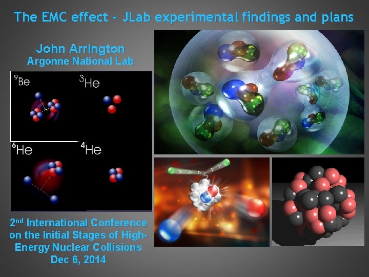 The EMC effect - JLab experimental findings and plans John Arrington Argonne National Lab