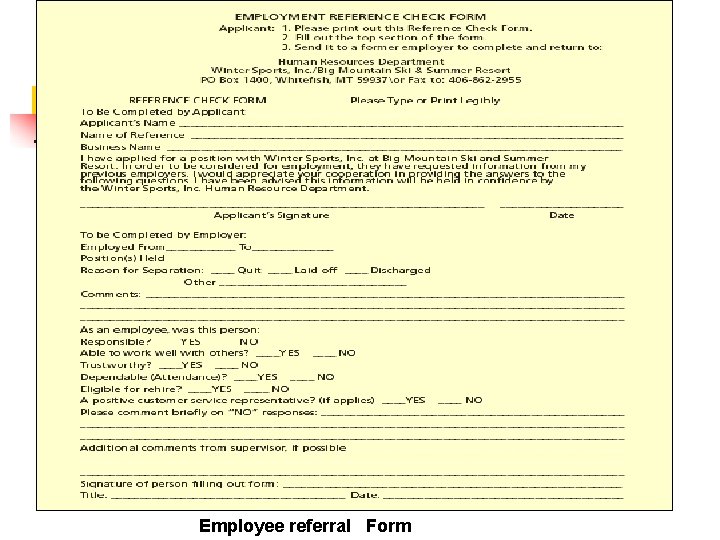 Employee referral Form 